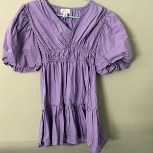 Purple Ruffled Dress